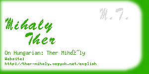 mihaly ther business card